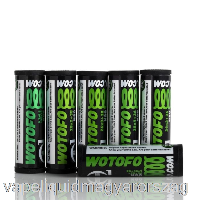 Wotofo Comp Vezeték - Előre Beépített Tekercsek 0,9 Ohm Kétmagos Olvadó Clapton - 10 Db Vape E Cigi Csomag